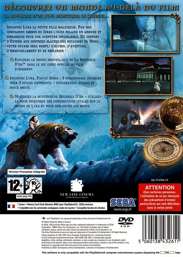 A LA CROISEE DES MONDES : LA BOUSSOLE D'OR ( NEUF ) - vue 2